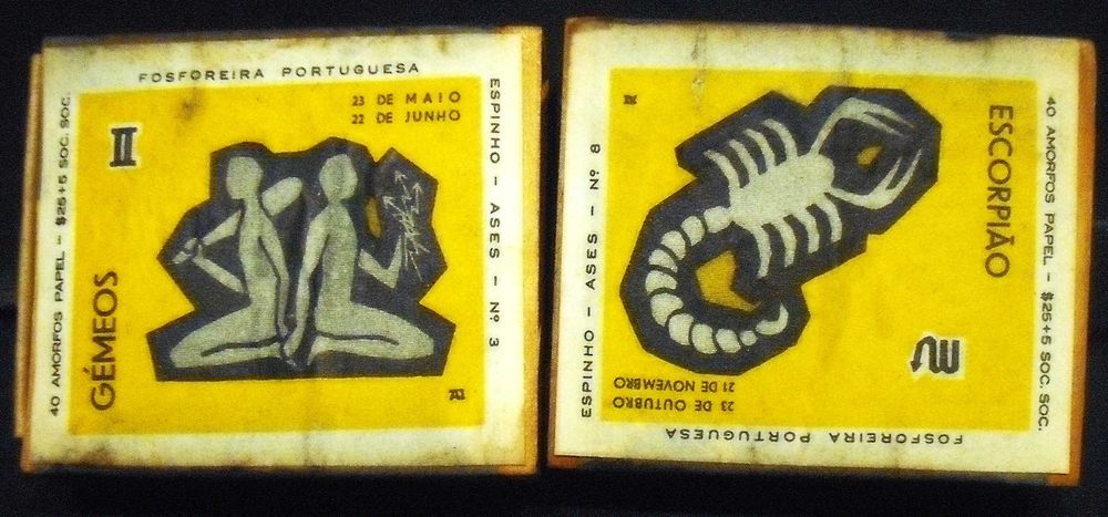 6 Caixas de fósforos antigas anos 60 sem os fósforos/vazias