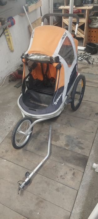 Przyczepka rowerowa dwuosobowa. 2 w 1  Giant PeaPod Duo