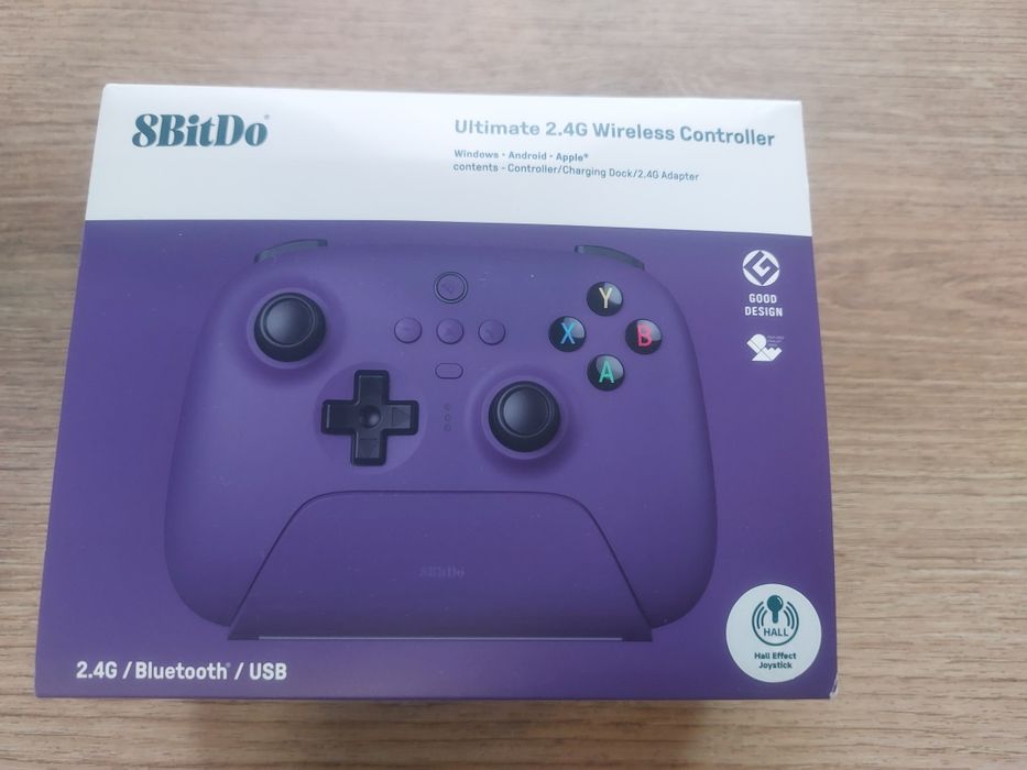 OKAZJA 8BitDo Ultimate 2 Wireless 2.4G Hall Effect Pad Bezprzewodowy + Stacja Dokująca Purple !!!