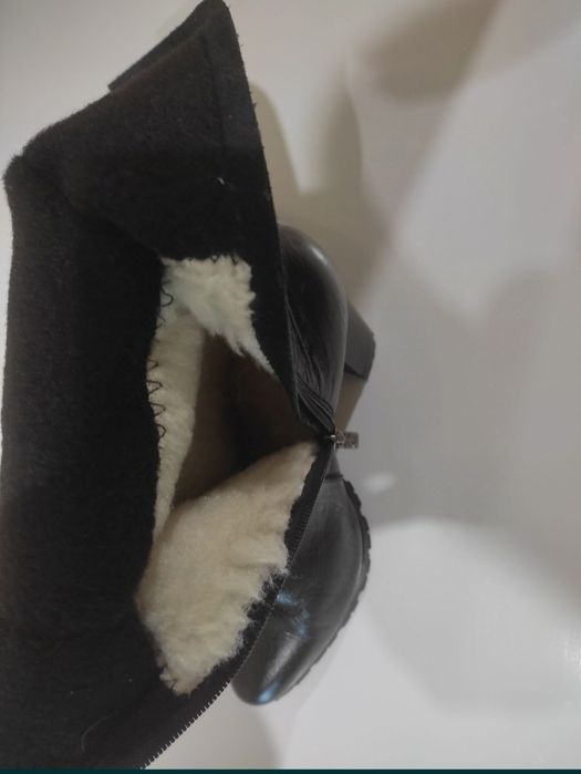 Сапоги жіночі шкіряні. Зимові сапоги. Взуття жіноче.