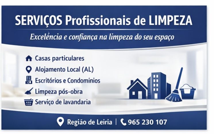 Serviços de limpeza em Leiria