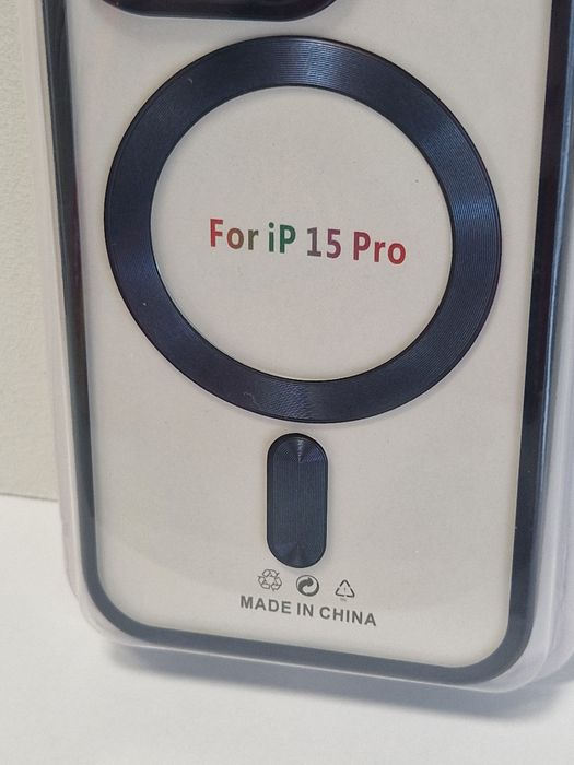 Metallic Magsafe Case do Iphone 15 Pro Niebieski