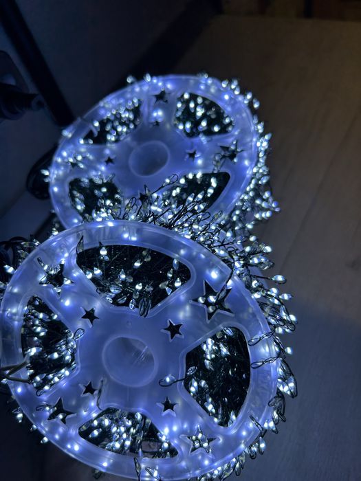 Гірлянда роса хвоя мішура 30 метрів, роса 50, 100, 200 мертів, штора