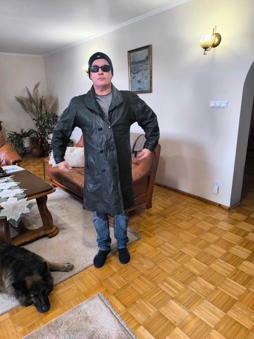 Kurtka Płaszcz męski Skórzany  Skóra Naturalna rozmiar  L