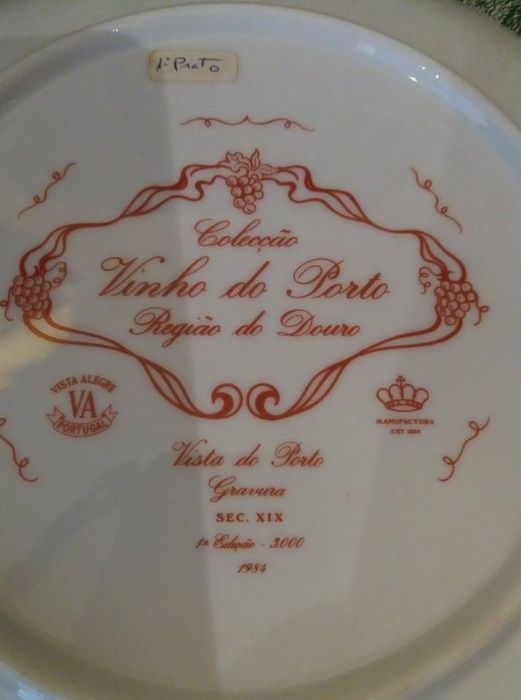 Coleção de Pratos Vinho do Porto