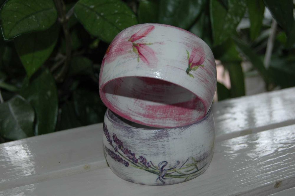 bransoletka drewniana "magnolie"