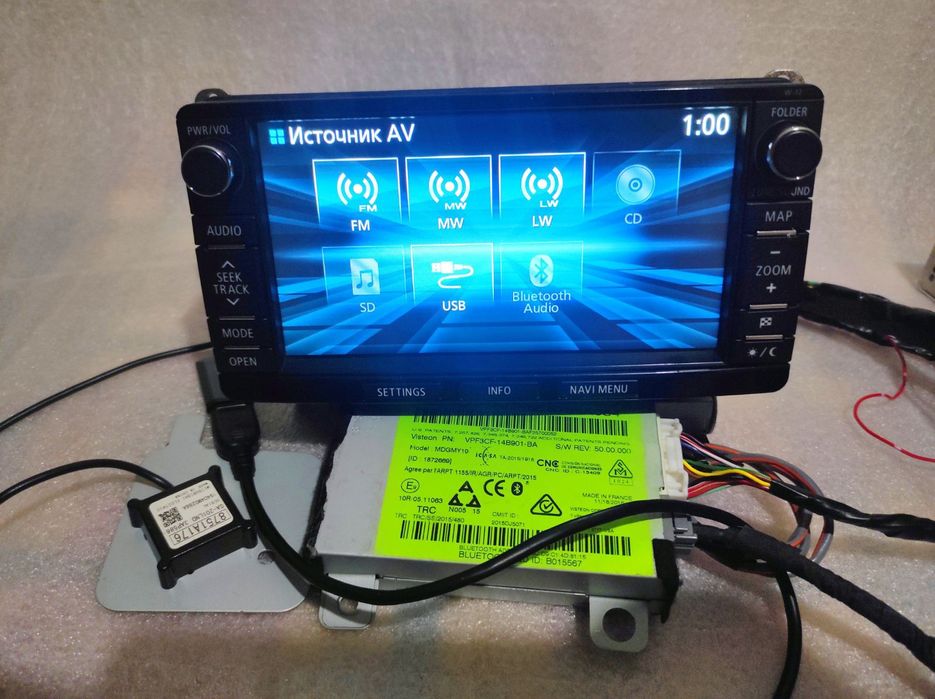 Магнитола mmcs w12 Outlander/lancer/ASX usb Bluetooth