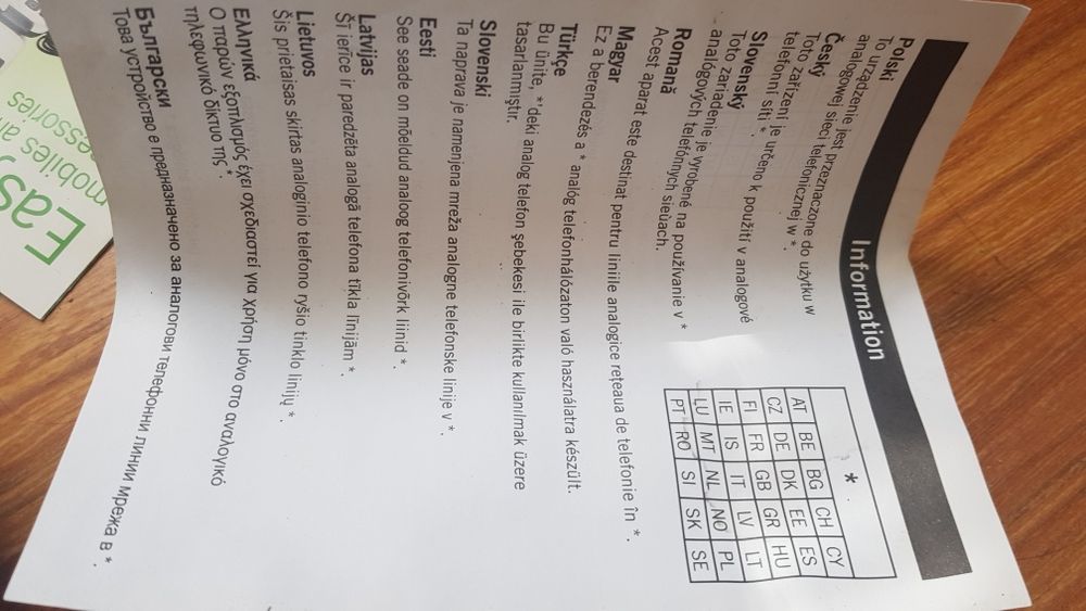 Telefon analogowy bezprzewodowy