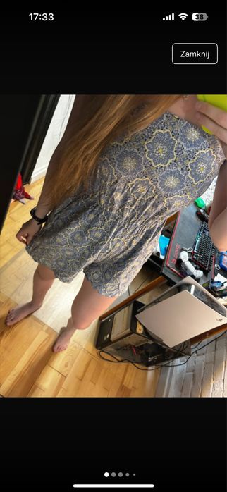 Kombinezon lato S kwiaty