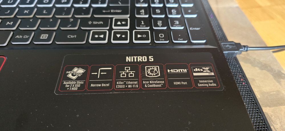 Acer Nitro 5 model N20C1 plus gratis !