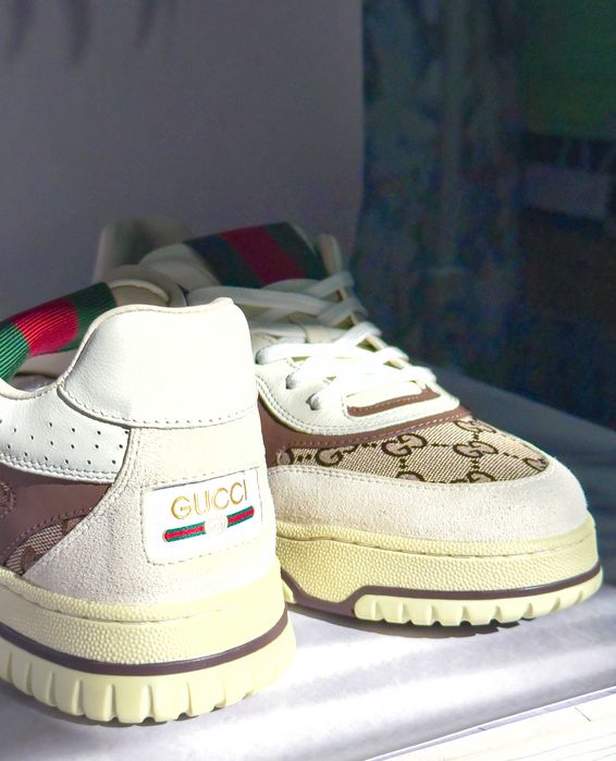Gucci Re-Web Gg Canvas & Leather Sneaker