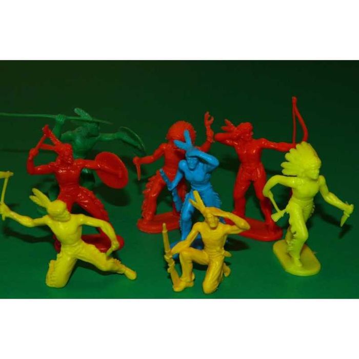 ІНДІАНЦІ индейцы 55-70мм Elastolin Airfix Domplast Leyla Panini