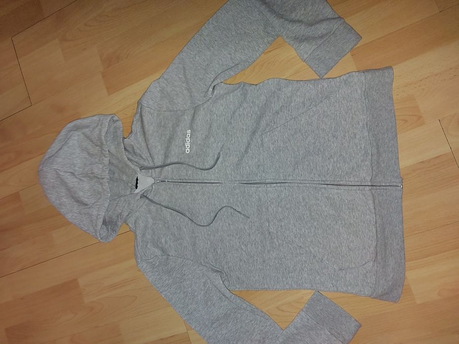 Bluza Adidas szara damska r S 36 38 suwak, oryginał