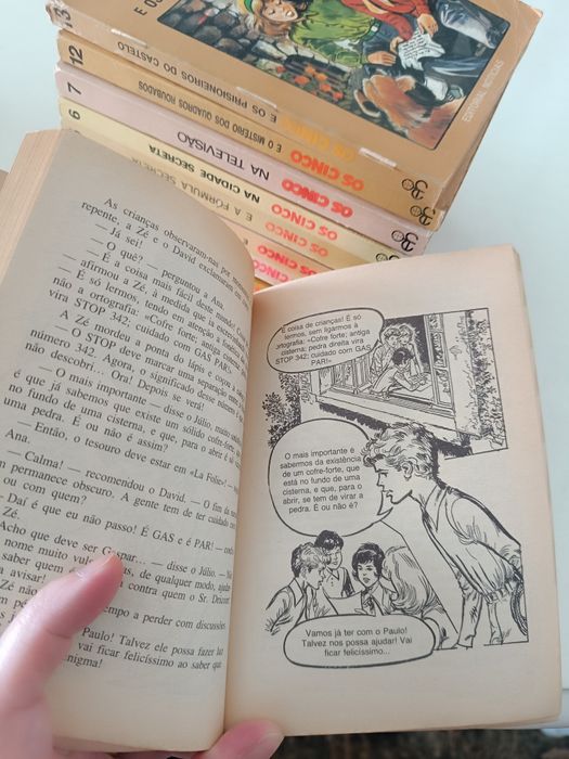 Conjunto de livros Os Cinco vintage