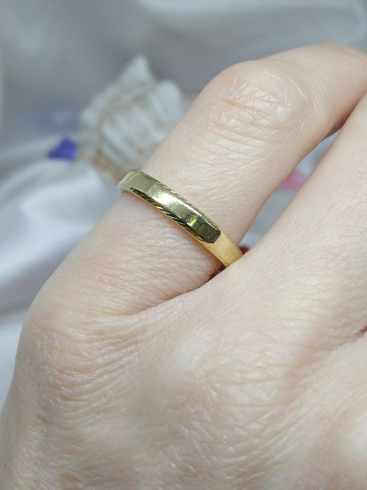 Złota obrączka złoto żółte 585, rozmiar 14