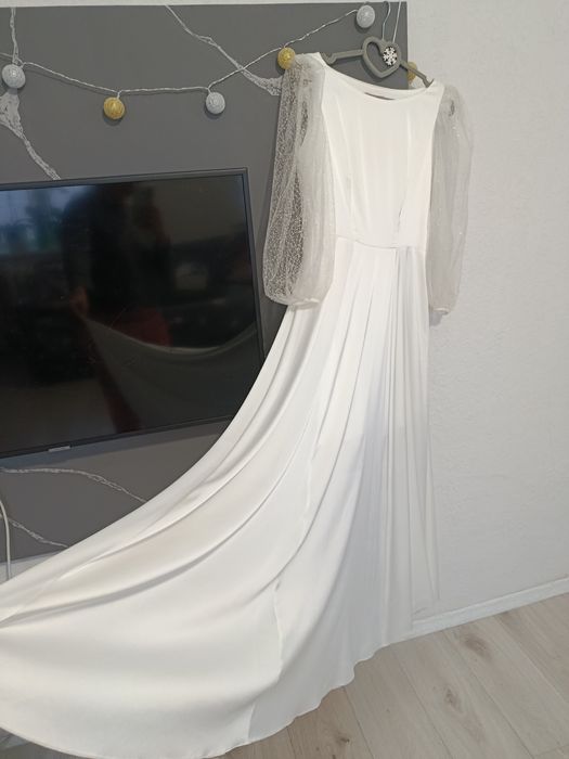 Сяюча біла сукня Gepur розмір Л