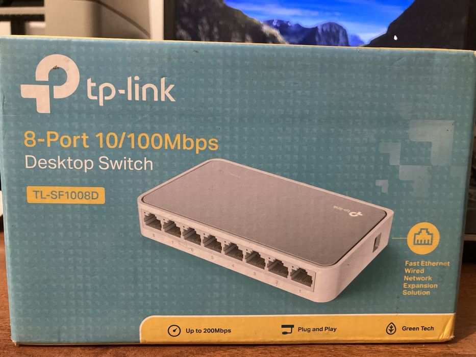 Комутатор tp-link tl-sf1008d бу