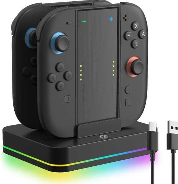 Stacja ładująca Nitendo Switch 2 4w1 RGB S401