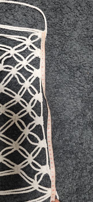 Пояс макраме білий