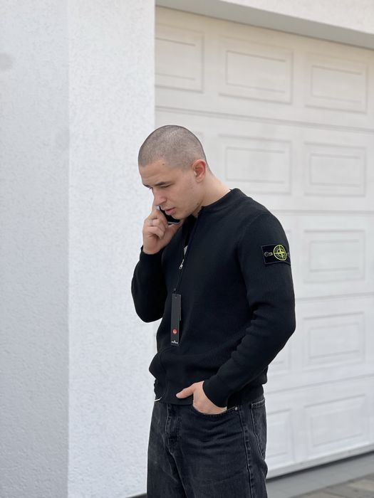 Кардиган Stone Island | S–XL | чорний / білий