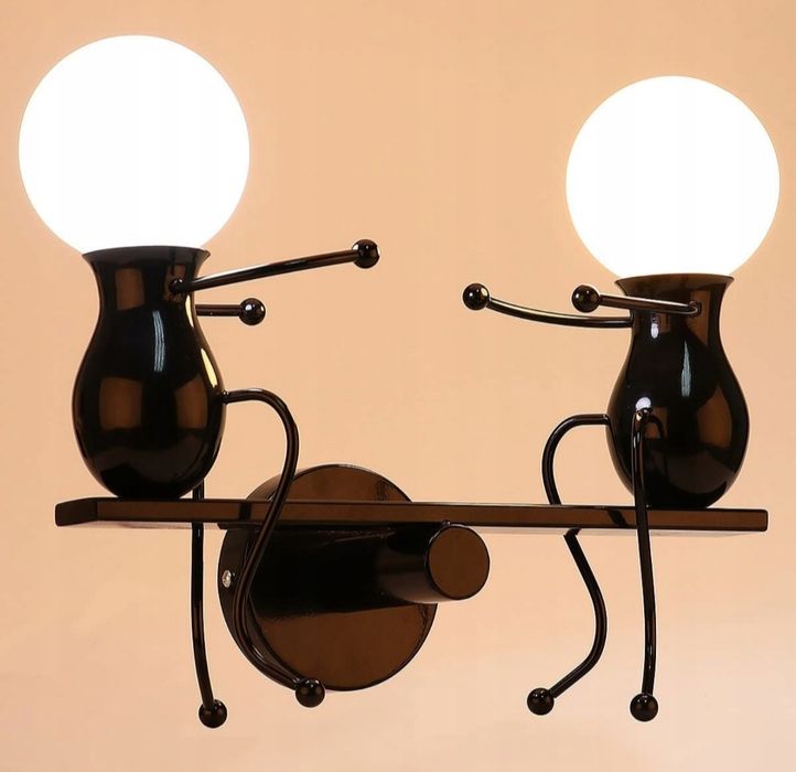 Humanoid kreatywna lampa kinkiet