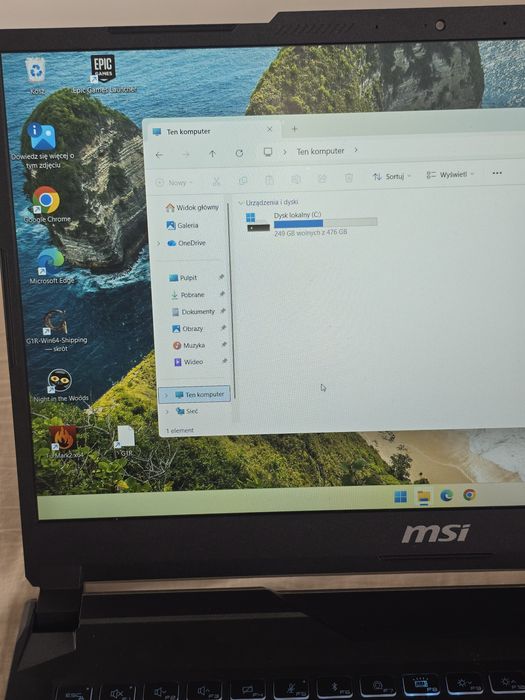 Laptop gamingowy MSI Cyborg 15 | i7-13620H | RTX 4060 8GB | 16GB RAM | 512GB SSD