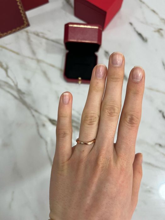 Anel Cartier Balletine Curved 18kt. Rose Gold ORIGINAL