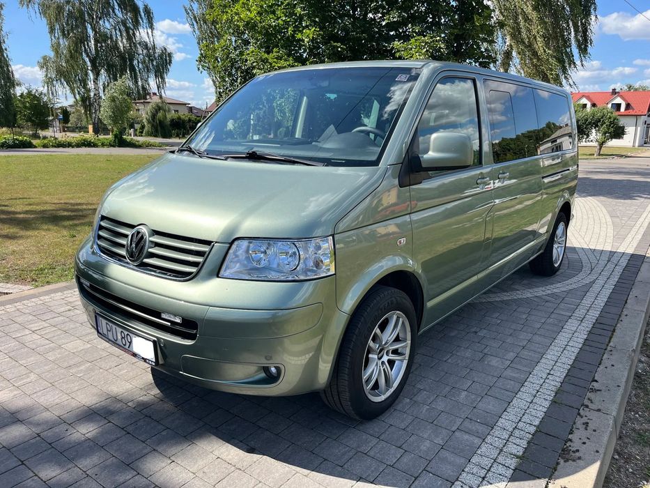 Volkswagen Multivan L2 długi ładny 8-osób 2x drzwi przesówne klima 3 srefowa webasto