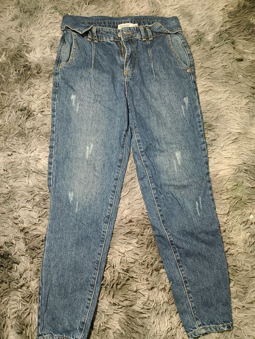 Джинси Мом синього кольору