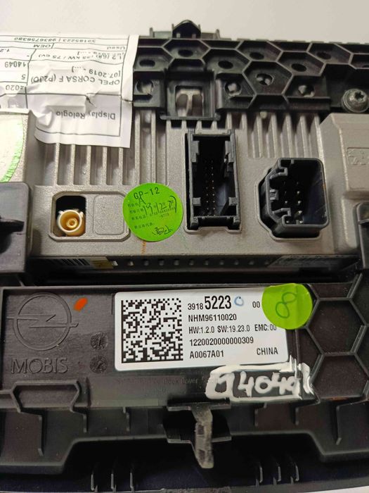 Display / ecrã de informações OPEL Corsa F