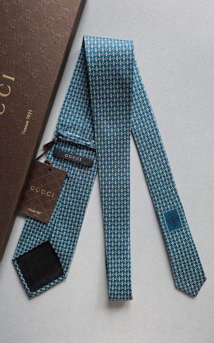 Krawat jedwabny GUCCI +box