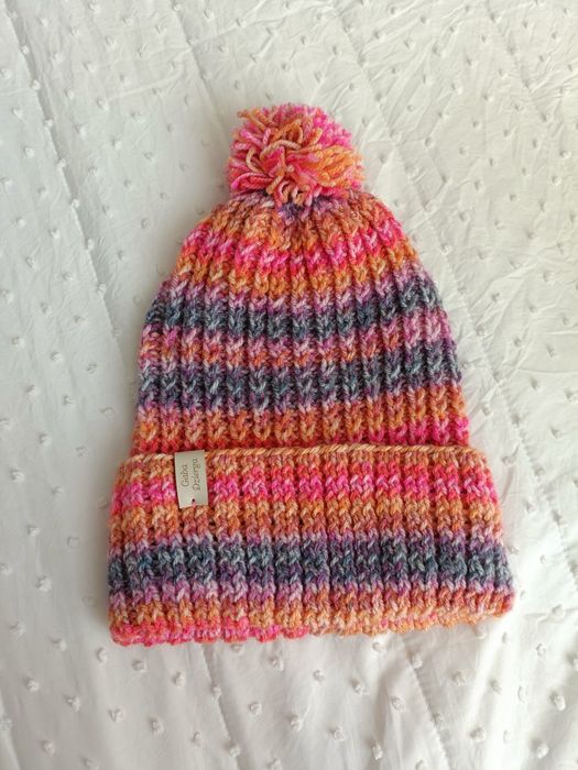 Kolorowa czapka handmade