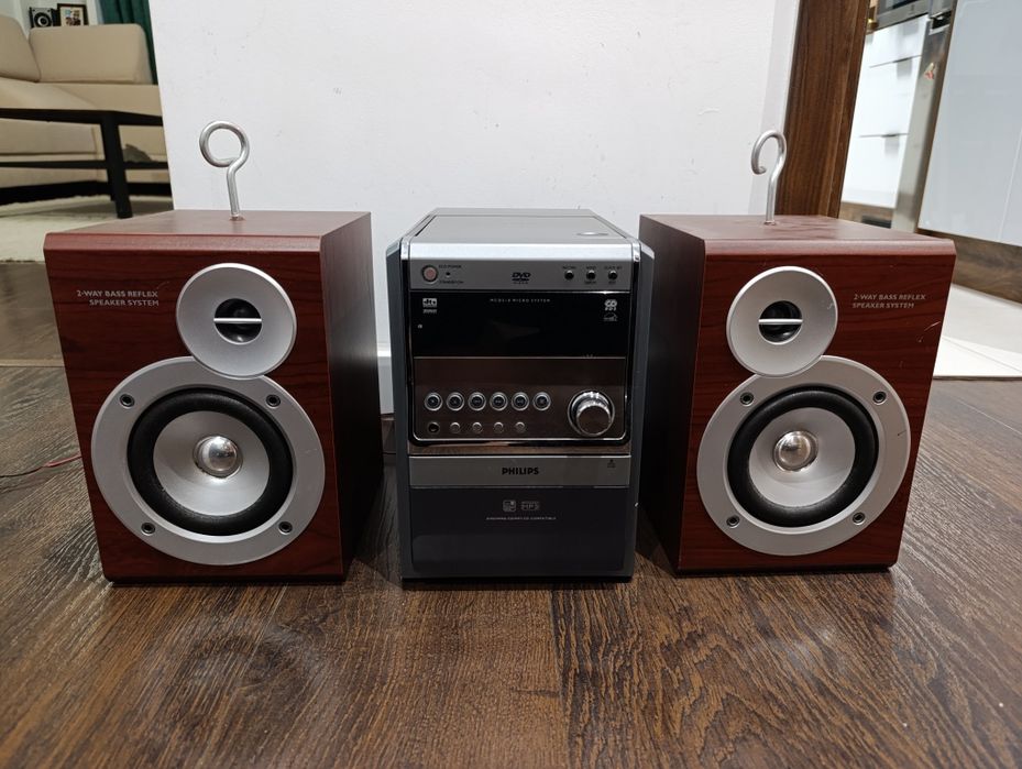 Mini wieża Philips MCD 510, cd/MP3,. Wejscie chinch