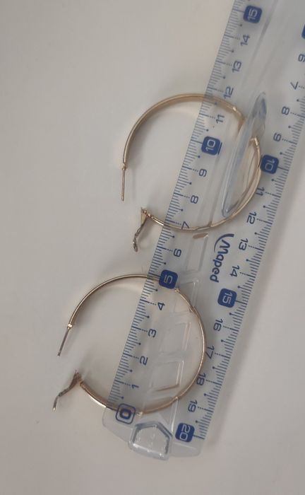 Kolczyki pozłacane koła, hoop earrings