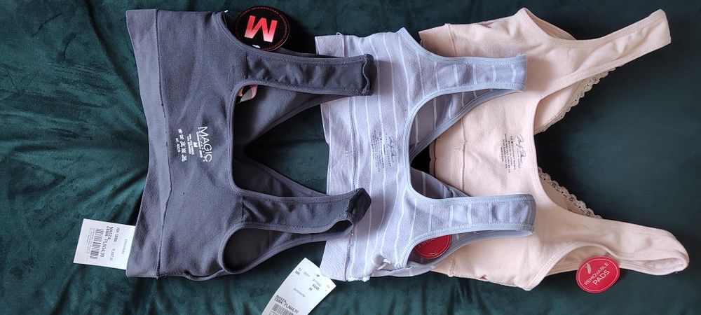 Biustonosze sportowe 3sztuki