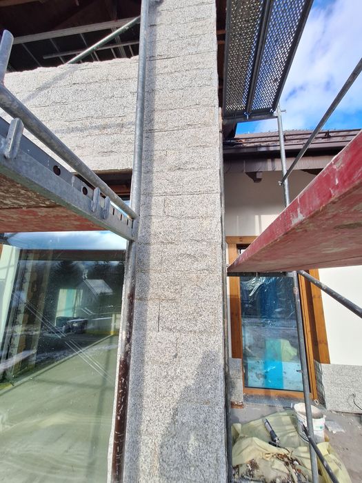 Elewacje z kamienia Granit układanie granitu kostka