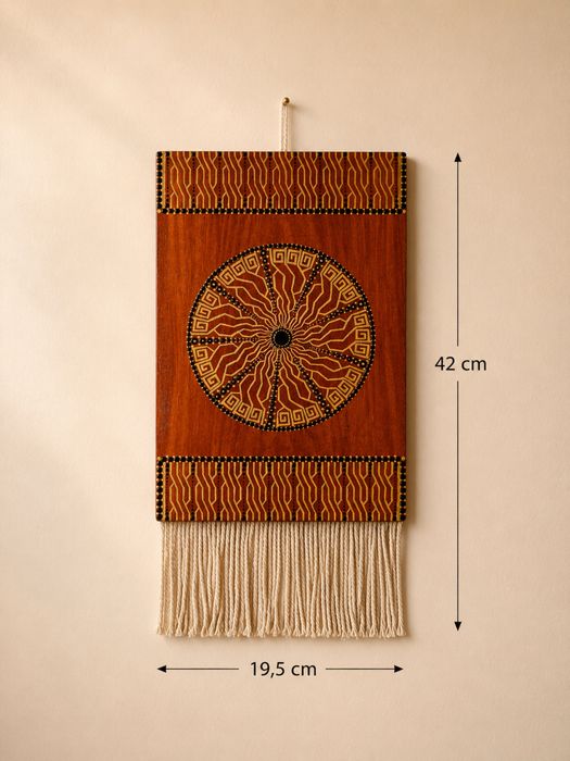 Obraz etno boho na ścianę dekoracja rękodzieło mandala prezent