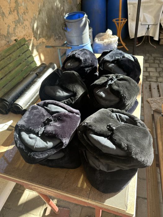 Czapka zimowa , uszanka , obrona cywilna