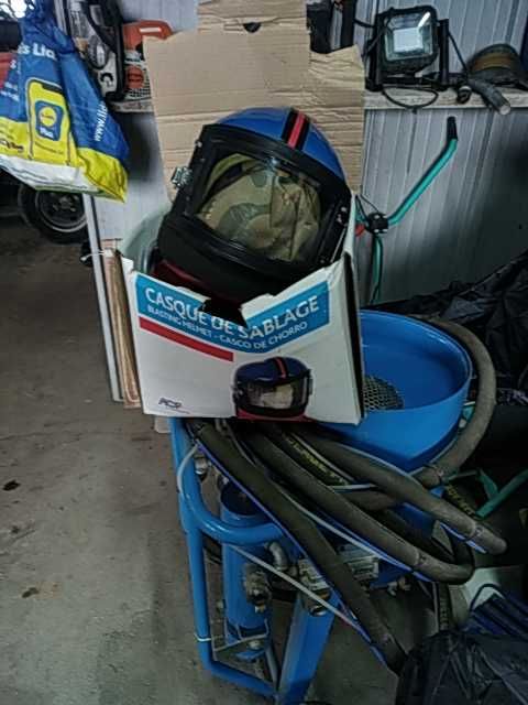 Jato  d areia para décapage