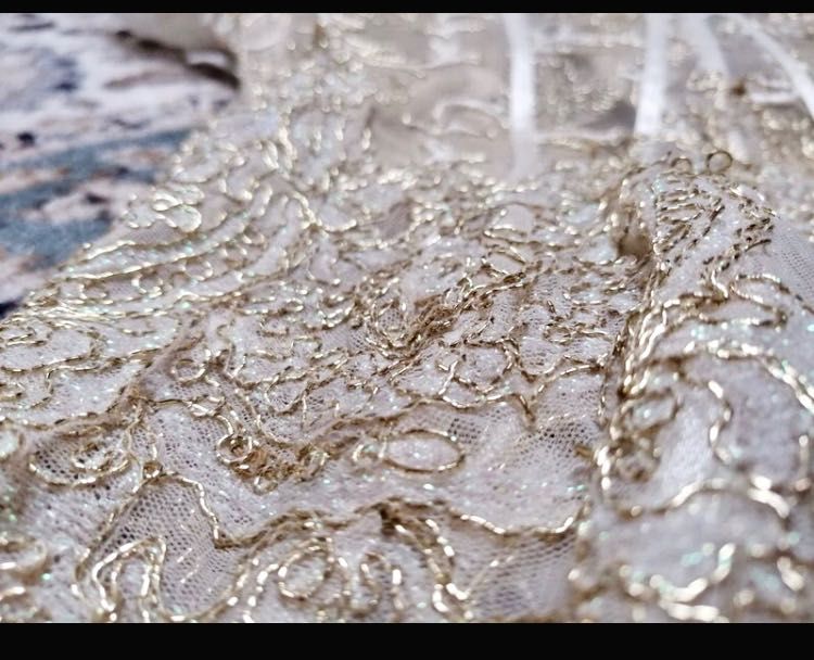 Suknia ślubna/ karnawałowa gorset ecru 36 wiktoriańska