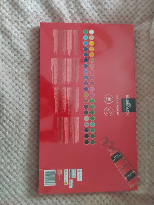 Conjunto tintas acrílicas 40 unidades