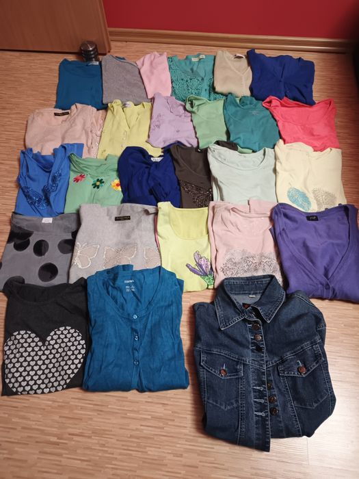 Zestaw odzież damska r.40 spódnice,bluzki, spódnice,sukienka 33 szt.