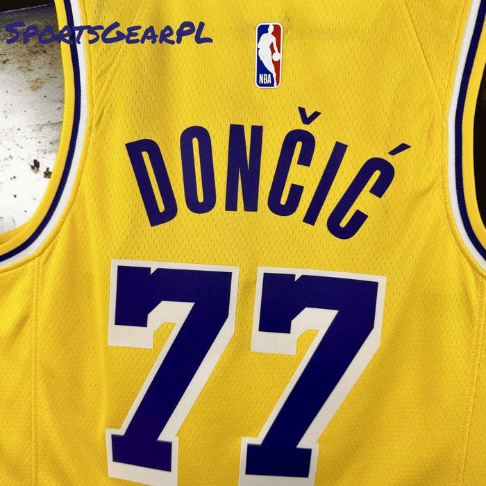 #77 Luka DONCIC NBA ICON LA Lakers Koszulka NIKE Rozmiar M / L