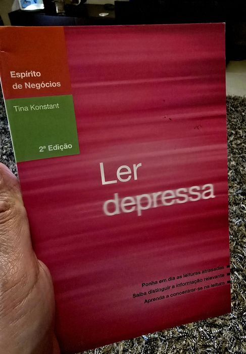Livro "Ler Depressa" – Tina Konstant