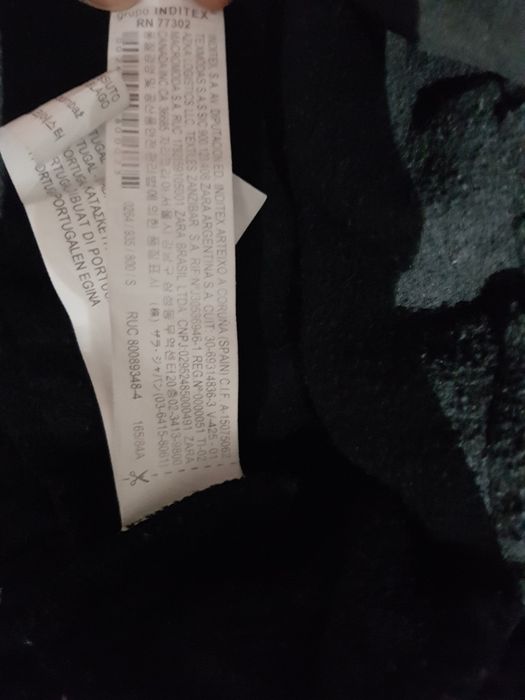 Zara bawełna bluza baskinka S