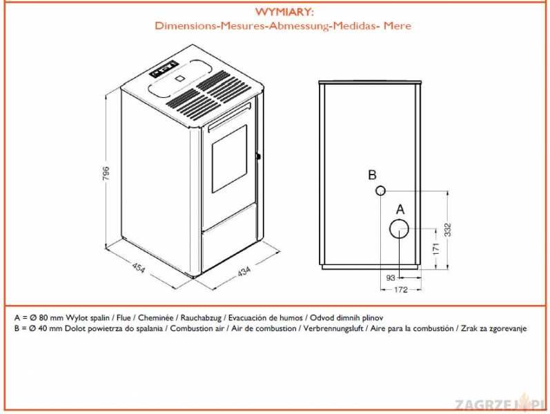 Piecyk na pellet Thelma 9 kW pelet - Automatyczny z programowaniem