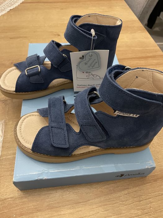 Buty kapcie Sandały profilaktyczne Amelka 1010 jeans korekcyjne r. 29