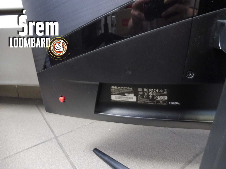 Monitor MSI MAG271CR, Kabel Zasilający, Stan db!