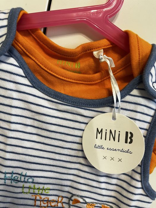 Nowy komplet pajacyk + bluzka dla chłopca body 9-12 m 80 cm