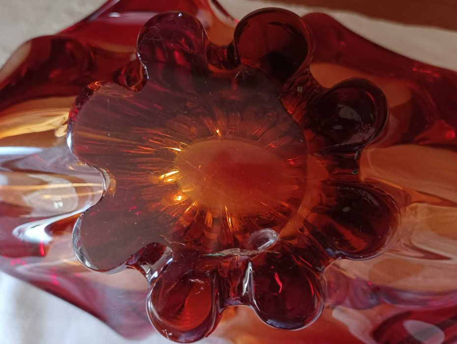 Centro mesa cristal murano. Agora com Desconto